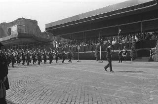 II Presidente della Repubblica Giuseppe Saragat durante la parata militare in occasione della Festa della Repubblica