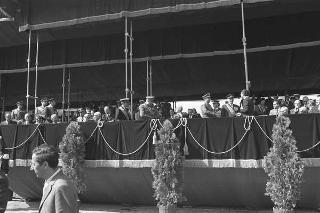 II Presidente della Repubblica Giuseppe Saragat durante la parata militare in occasione della Festa della Repubblica