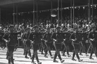 II Presidente della Repubblica Giuseppe Saragat durante la parata militare in occasione della Festa della Repubblica