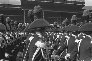 II Presidente della Repubblica Giuseppe Saragat durante la parata militare in occasione della Festa della Repubblica
