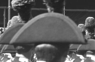 II Presidente della Repubblica Giuseppe Saragat durante la parata militare in occasione della Festa della Repubblica
