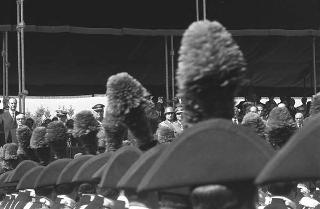 II Presidente della Repubblica Giuseppe Saragat durante la parata militare in occasione della Festa della Repubblica