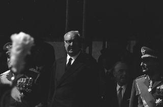 II Presidente della Repubblica Giuseppe Saragat durante la parata militare in occasione della Festa della Repubblica