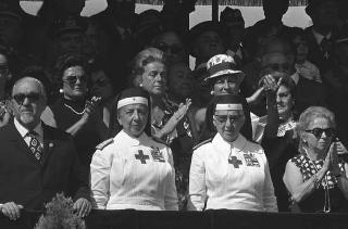 II Presidente della Repubblica Giuseppe Saragat durante la parata militare in occasione della Festa della Repubblica