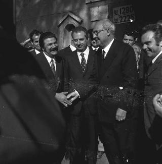 Il Presidente della Repubblica Giuseppe Saragat si reca a votare