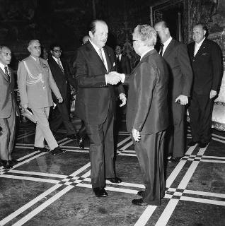 Incontro del Presidente della Repubblica Giovanni Leone con il Generale Alfredo Stroessner, Presidente della Repubblica del Paraguay