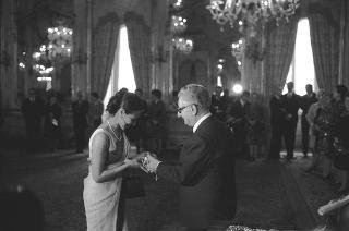 Ricevimento in onore delle signore del Corpo diplomatico, organizzatrici della Mostra "Natale Oggi 1974"