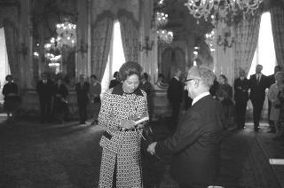 Ricevimento in onore delle signore del Corpo diplomatico, organizzatrici della Mostra "Natale Oggi 1974"