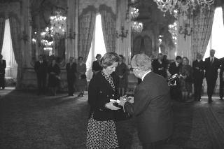 Ricevimento in onore delle signore del Corpo diplomatico, organizzatrici della Mostra "Natale Oggi 1974"