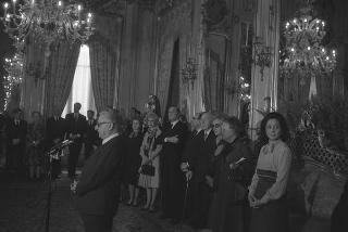 Ricevimento in onore delle signore del Corpo diplomatico, organizzatrici della Mostra "Natale Oggi 1974"