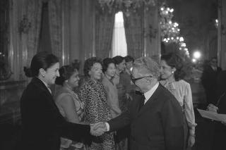Ricevimento in onore delle signore del Corpo diplomatico, organizzatrici della Mostra "Natale Oggi 1974"