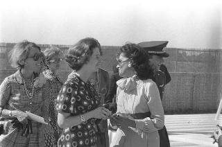 Il Presidente della Repubblica Giovanni Leone e la signora Vittoria Leone ricevono in visita privata a Castelporziano LL. MM. il Re del Belgio Baldovino e la Regina Fabiola