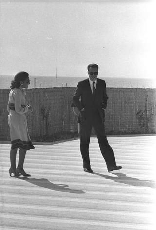 Il Presidente della Repubblica Giovanni Leone e la signora Vittoria Leone ricevono in visita privata a Castelporziano LL. MM. il Re del Belgio Baldovino e la Regina Fabiola