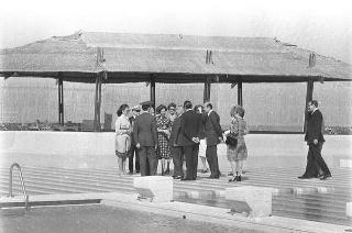 Il Presidente della Repubblica Giovanni Leone e la signora Vittoria Leone ricevono in visita privata a Castelporziano LL. MM. il Re del Belgio Baldovino e la Regina Fabiola