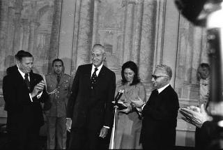 Incontro e colazione privata del Presidente della Repubblica Giovanni Leone con il Generale Mark Clarck, 'ex Comandante della V^ Armata USA
