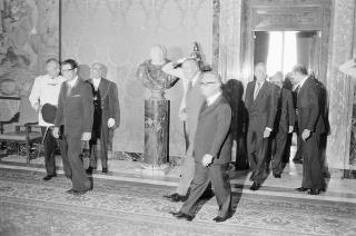 Colloquio e successiva colazione offerta dal Presidente della Repubblica Giovani Leone a James Callaghan, Segretario di Stato di Gran Bretagna per gli Affari Esteri e per il Commonwealth,  in occasione della sua visita ufficiale a Roma