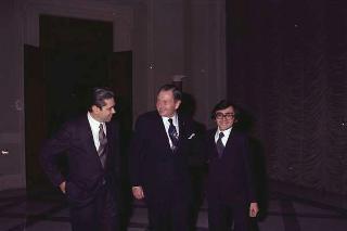 Incontro in forma privata del Presidente della Repubblica Giovanni Leone con con David Rockefeller e la Signora Rockefeller