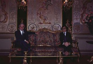Incontro in forma privata del Presidente della Repubblica Giovanni Leone con con David Rockefeller e la Signora Rockefeller