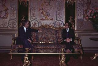 Incontro in forma privata del Presidente della Repubblica Giovanni Leone con con David Rockefeller e la Signora Rockefeller