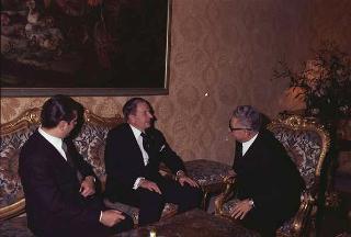 Incontro in forma privata del Presidente della Repubblica Giovanni Leone con con David Rockefeller e la Signora Rockefeller