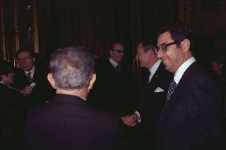 Incontro in forma privata del Presidente della Repubblica Giovanni Leone con con David Rockefeller e la Signora Rockefeller