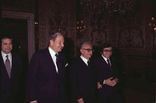 Incontro in forma privata del Presidente della Repubblica Giovanni Leone con con David Rockefeller e la Signora Rockefeller