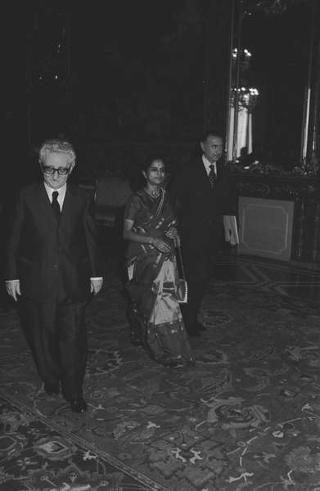 Signora Kizhäkepat Rukmini Menon, nuovo ambasciatore dell'India: presentazione lettere credenziali