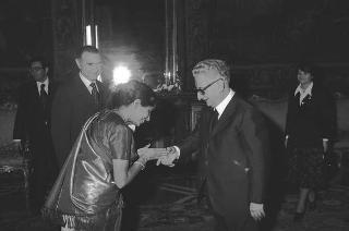 Signora Kizhäkepat Rukmini Menon, nuovo ambasciatore dell'India: presentazione lettere credenziali
