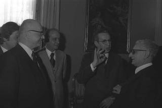 Il Presidente della Repubblica Giovanni Leone incontra Giovanni Bersani, presidente del Movimento Cristiano Lavoratori, con il Comitato esecutivo nazionale e i dirigenti del sodalizio