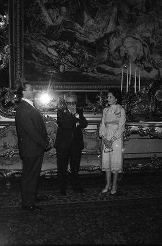 Il Presidente della Repubblica Giovanni Leone riceve in udienza una rappresentanza del Rotary Club di Caserta