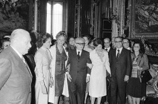Il Presidente della Repubblica Giovanni Leone riceve in udienza una rappresentanza del Rotary Club di Caserta