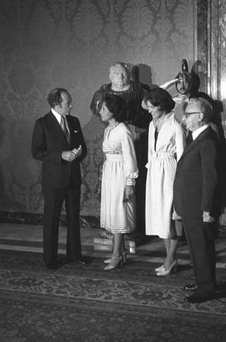 Incontro del Presidente della Repubblica Giovanni Leone e della Signora Vittoria Leone con il Primo Ministro del Canada Pierre Elliot Trudeau e la Signora Trudeau