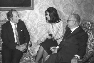 Incontro del Presidente della Repubblica Giovanni Leone e della Signora Vittoria Leone con il Primo Ministro del Canada Pierre Elliot Trudeau e la Signora Trudeau