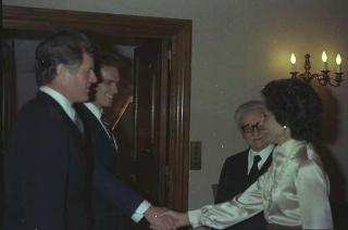 Colloquio e successiva colazione privata offerta dal Presidente della Repubblica Giovanni Leone  al Senatore Edward Kennedy