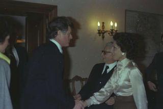 Colloquio e successiva colazione privata offerta dal Presidente della Repubblica Giovanni Leone  al Senatore Edward Kennedy