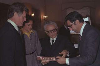 Colloquio e successiva colazione privata offerta dal Presidente della Repubblica Giovanni Leone  al Senatore Edward Kennedy