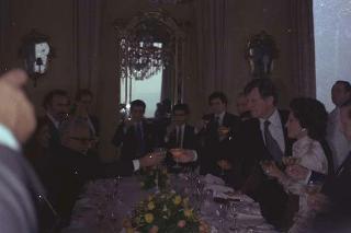 Colloquio e successiva colazione privata offerta dal Presidente della Repubblica Giovanni Leone  al Senatore Edward Kennedy