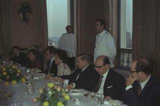 Colloquio e successiva colazione privata offerta dal Presidente della Repubblica Giovanni Leone  al Senatore Edward Kennedy