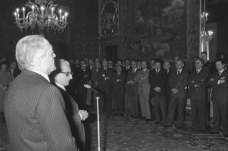 Intervento del Presidente della Repubblica Giovanni Leone alla cerimonia di congedo del Vice Segretario Generale Enrico D'Arienzo