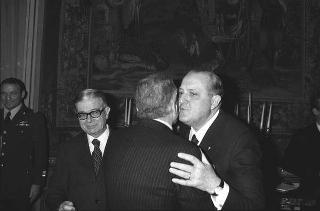 Intervento del Presidente della Repubblica Giovanni Leone alla cerimonia di congedo del Vice Segretario Generale Enrico D'Arienzo