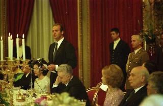 Pranzo offerto dal Presidente della Repubblica Giovanni Leone e della Signora Vittoria Leone in onore del Re di Spagna Juan Carlos I e della Regina Sofia in occasione della visita ufficiale