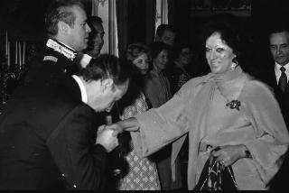 Incontro e successiva colazione privata in onore della consorte del Presidente del Messico signora Lopez Portillo