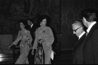 Incontro e successiva colazione privata in onore della consorte del Presidente del Messico signora Lopez Portillo