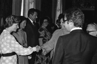 Incontro e successiva colazione privata in onore della consorte del Presidente del Messico signora Lopez Portillo
