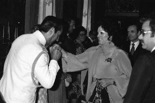 Incontro e successiva colazione privata in onore della consorte del Presidente del Messico signora Lopez Portillo