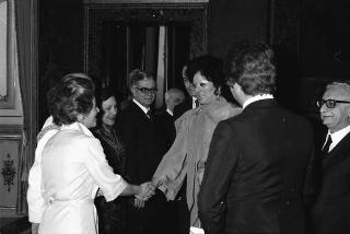 Incontro e successiva colazione privata in onore della consorte del Presidente del Messico signora Lopez Portillo