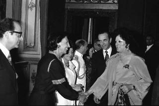 Incontro e successiva colazione privata in onore della consorte del Presidente del Messico signora Lopez Portillo