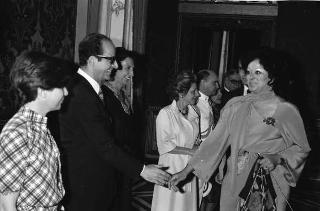 Incontro e successiva colazione privata in onore della consorte del Presidente del Messico signora Lopez Portillo