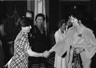 Incontro e successiva colazione privata in onore della consorte del Presidente del Messico signora Lopez Portillo