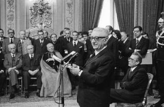 Presentazione degli auguri da parte del Corpo Diplomatico al Presidente della Repubblica Giovanni Leone